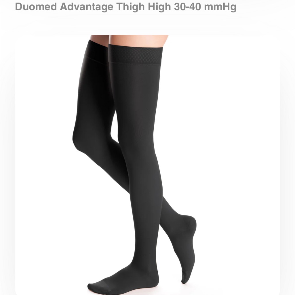 New Duomed Advantage Petite Compression Thigh Highs 3040 Mmhg Size S New Duomed Advantage Petite Compression Thigh Highs 3040 Mmhg Size S